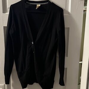 Faded Glory Black Cardigan Sweater